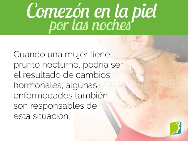 Comezón en la piel por las noches