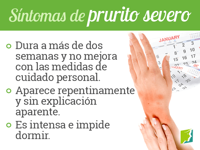 Síntomas de prurito excesivo