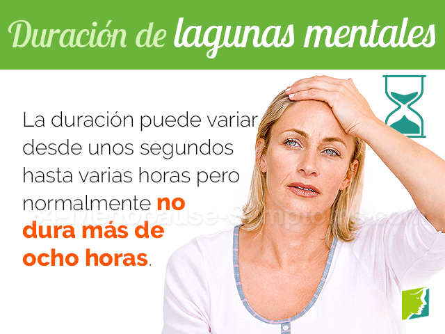 Duración de lagunas mentales