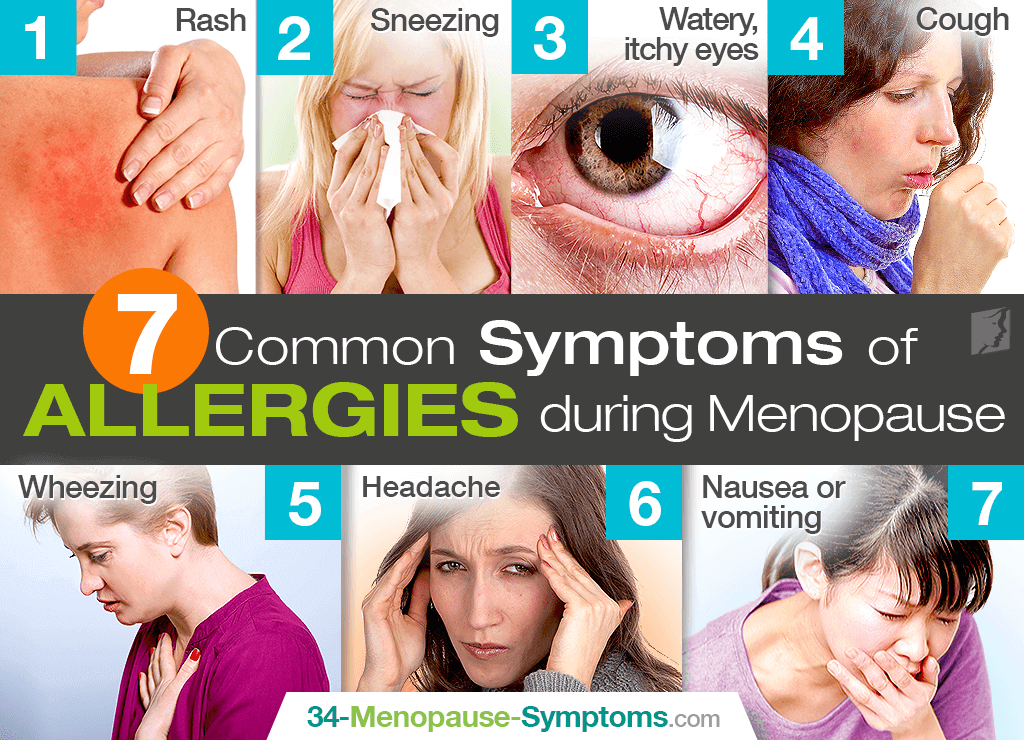 menopause allergy symptoms