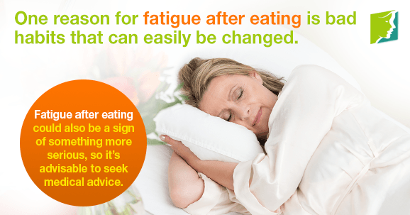 One reason for fatigue after eating is bad habits that can be easily changed