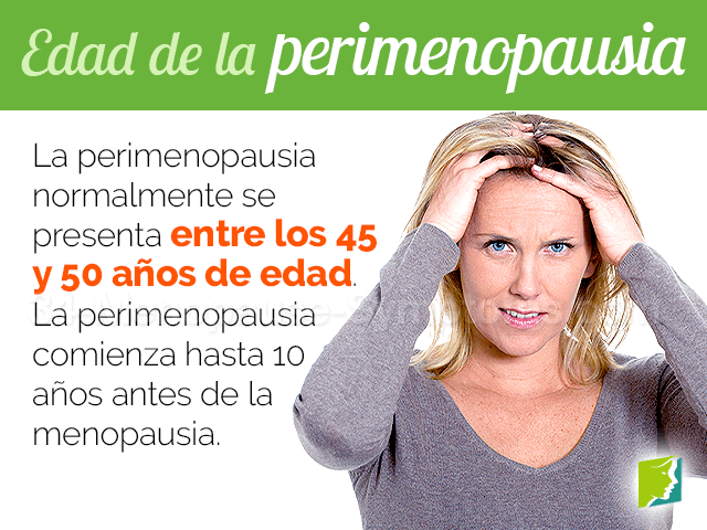 Edad de la perimenopausia