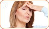 Woman suffering: menstrual headaches have the potential to upset daily lifestyle considerably