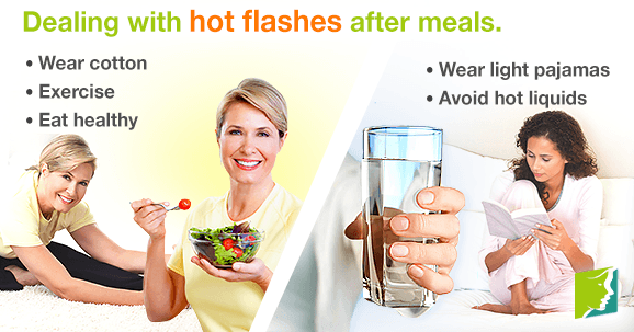 Dealing with Hot Flashes After Meals