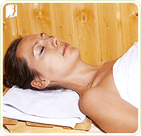 Warm environments like saunas contributing to your hot flashes