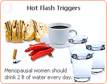 Hot flash triggers