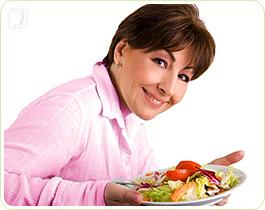 Eat a balanced diet can help alleviate many hot flashes symptoms