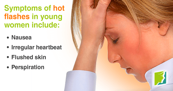 Young women can experience hot flashes as well