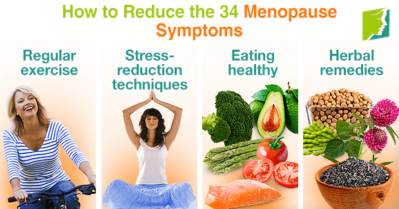 How to Reduce the 34 Menopause Symptoms