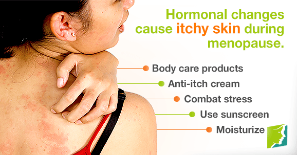 Hormonal changes cause itchy skin during menopause