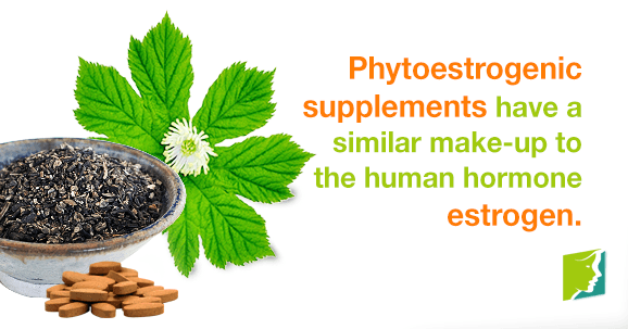 Phytoestrogenic supplements have a similar make-up to the human hormone estrogen. 