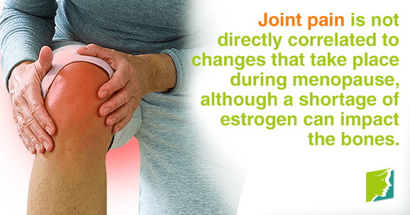 Joint pain is indirectly correlated to menopause