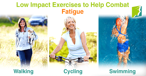 Low impact exercises to help combat fatigue