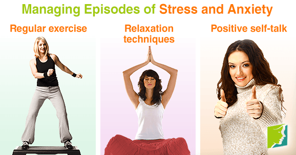 Managing episodes of stress and anxiety.