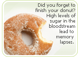 memory lapses sugar