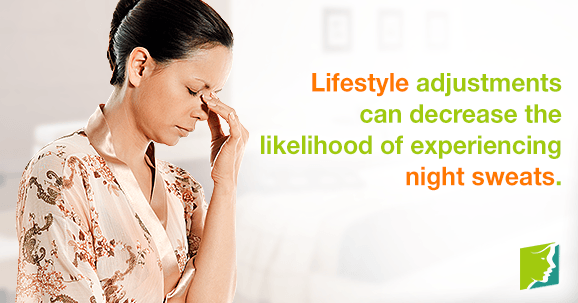 Lifestyle adjustments can decrease the likelihood of experiencing night sweats