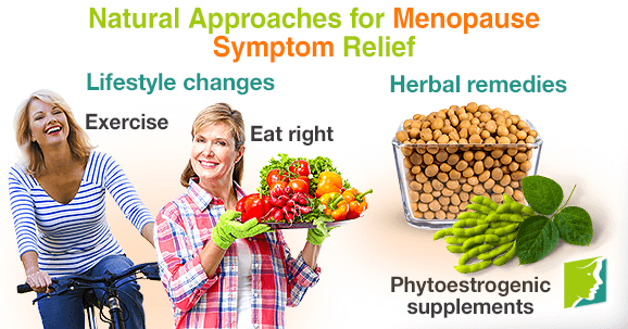 Natural approaches for menopause symptom relief.