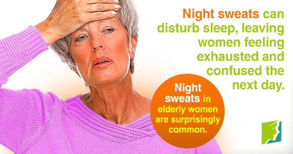 Night sweats in elderly women are surprisingly common