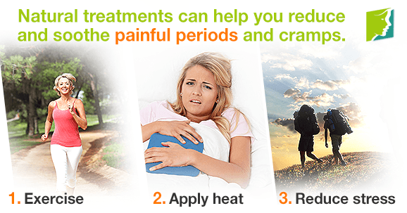 Natural treatments can help you reduce and soothe painful periods and cramps.