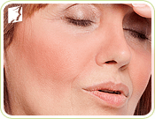 Hot flashes occur when estrogen levels drop