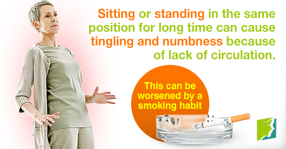 Tingling extremities and numbness affect the arms and legs