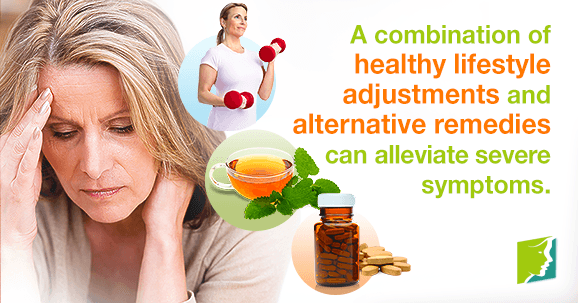 A combination of healthy lifestyle adjustments and alternative remedies can alleviate severe symptoms