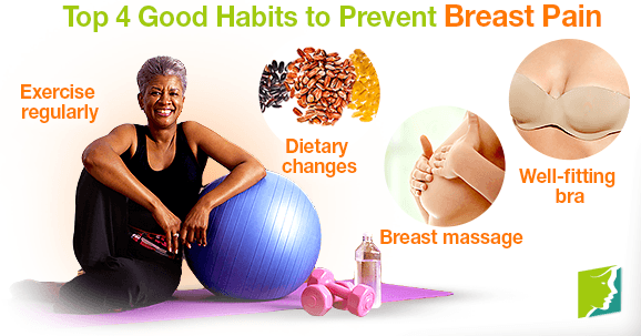 Top 4 Good Habits to Prevent Breast Pain