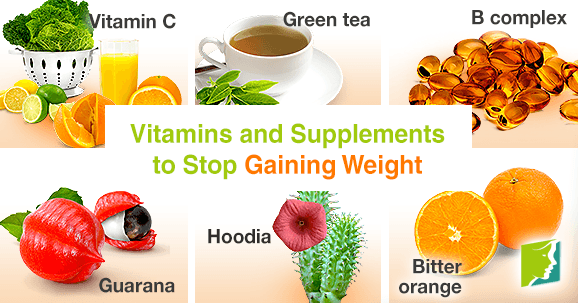 Vitamins and supplements to stop gaining weight.