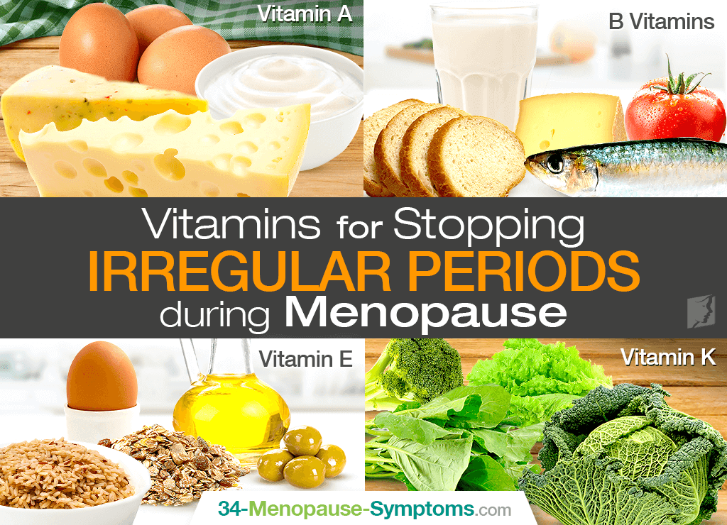 Vitamins for Stopping Irregular Periods during Menopause