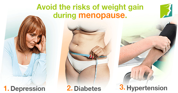 Avoid the risks of weight gain during menopause